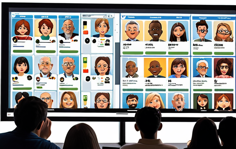 Audience Analysis**

A diverse group of animated characters (various ages, styles) are gathered around a large screen displaying data charts and social media feeds. The scene is brightly lit, with an optimistic and collaborative feel. Focus is on the characters' expressions of understanding and excitement as they analyze the information. Emphasis on data visualization and diverse representation.

**