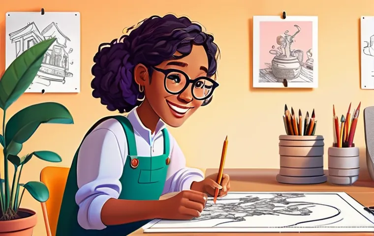 애니메이션 기획사의 멘토링 프로그램 - **Prompt 1: Digital Animation Studio with AI Integration**
    A highly detailed, realistic illustra...