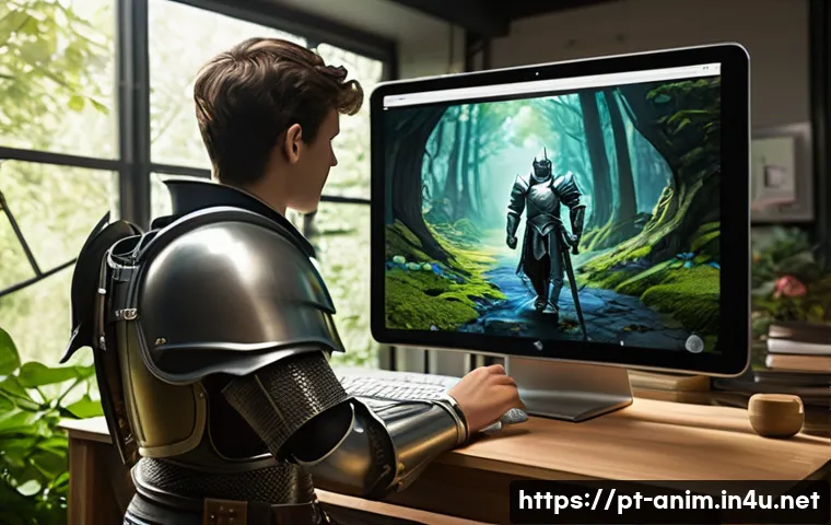 애니메이션 기획에서의 최신 기술 활용 - **Prompt:** "A vibrant, modern animation studio bustling with activity. A diverse team of male and f...