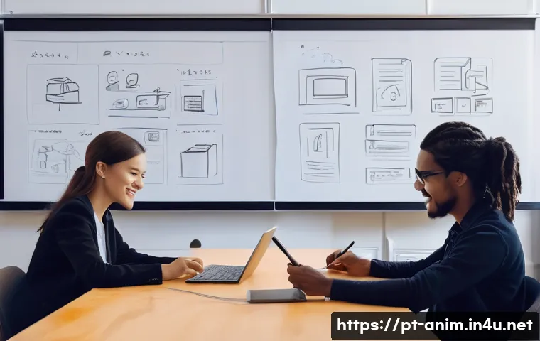애니메이션 기획사의 국제 협업 팀 운영 팁 - **Intercultural Animation Brainstorm Session**
A vibrant and dynamic image featuring a diverse g...